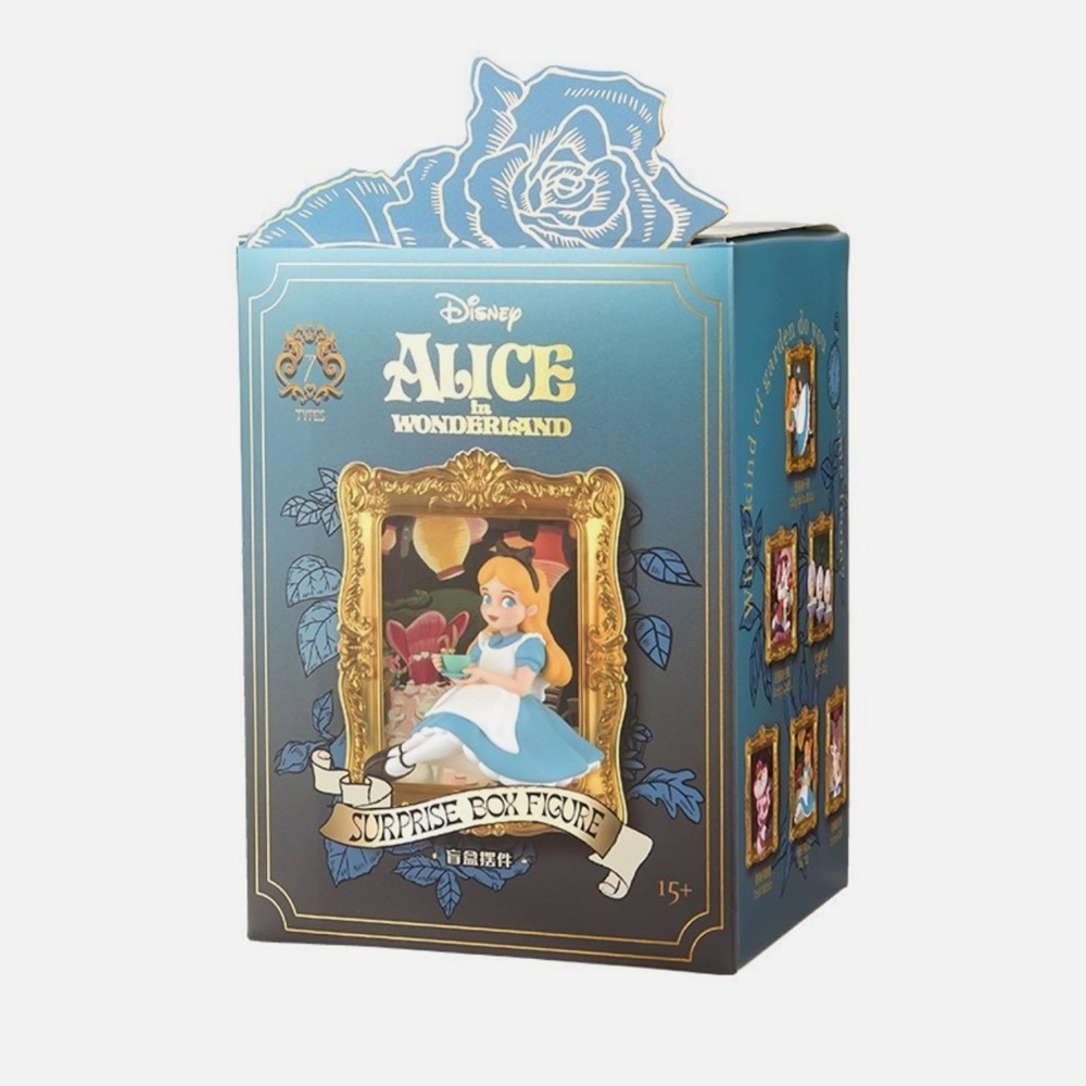 MINISO Disney Alice in Wonderland Frame Decor Figure FALLING INTO RABBIT HOLE
